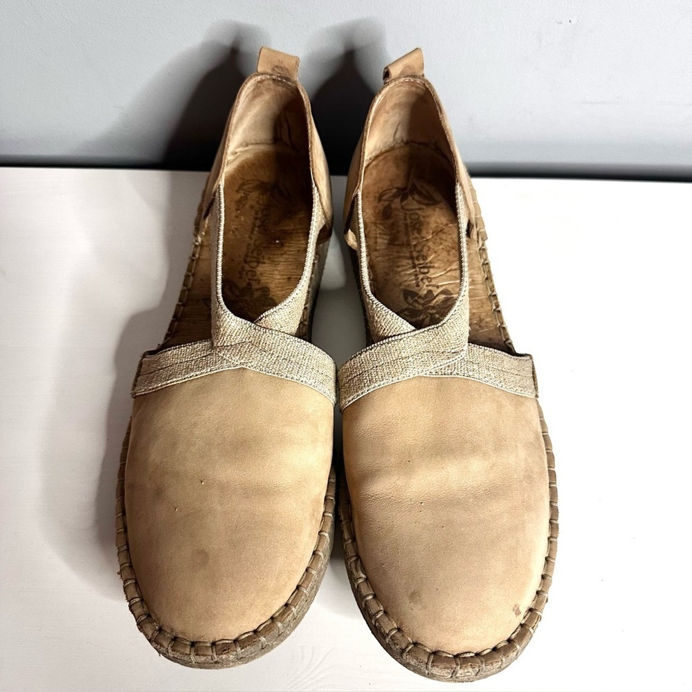 Josef Seibel Sandal Sofie Womens 41 US Size 9.5 Espadrille Suede Tan GUC